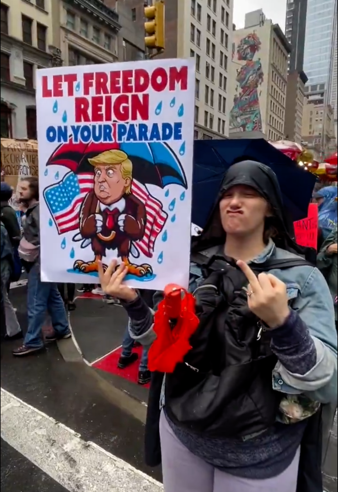 Group at rally